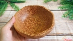 Tô nhỏ lục giác gỗ dừa - khắc logo Việt Nam (16x5.5cm)