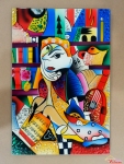 Tranh Picasso nghệ thuật (20cm x 30cm)