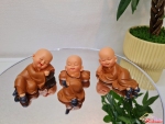 Bộ tượng chú tiểu ngồi (3 tượng)