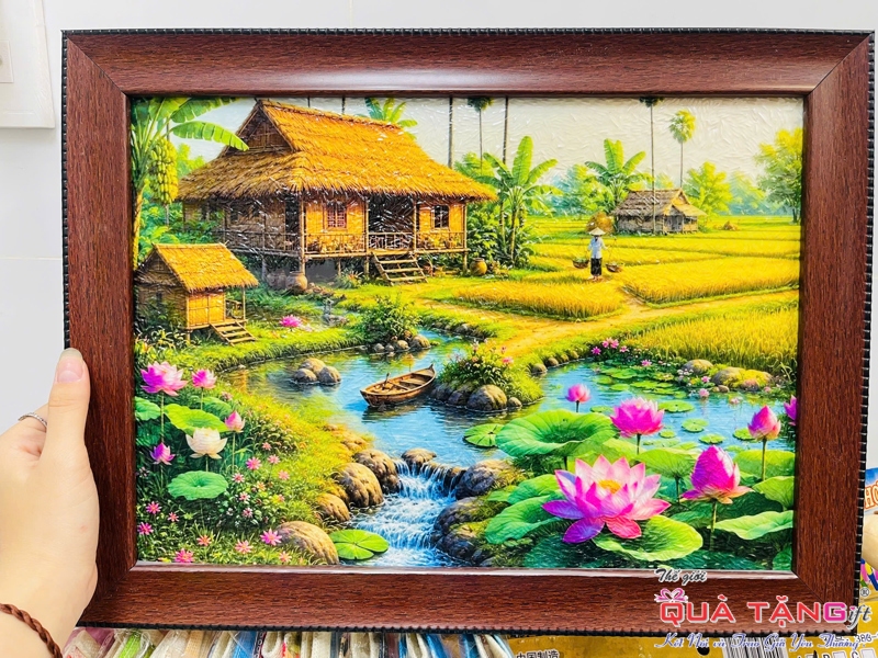 tranh gạo màu