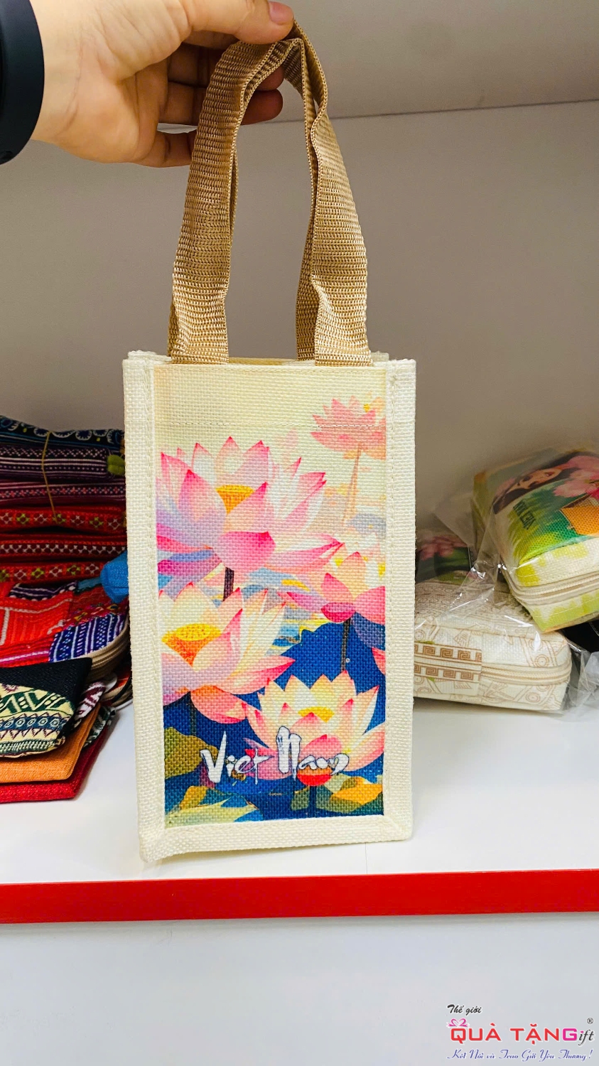 túi vải đay hoa sen (1)