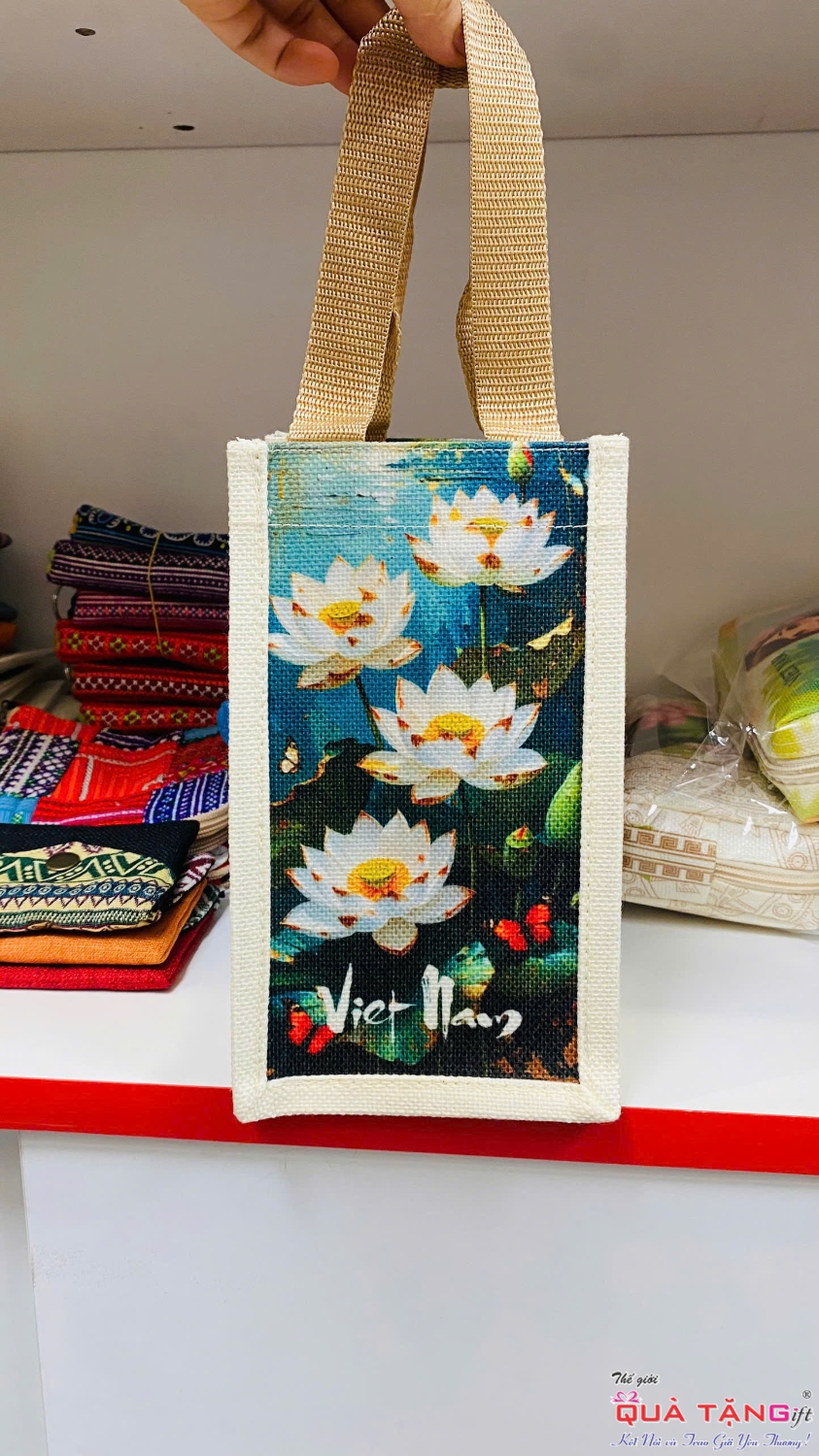 túi vải đay hoa sen (5)
