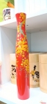 Bình chày sơn mài vẽ cảnh Việt Nam loại lớn 30cm