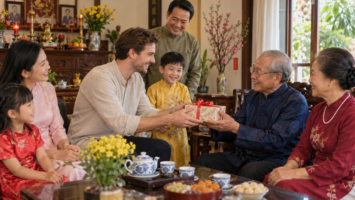 Warm Gift Giving in a Vietnamese Home 5