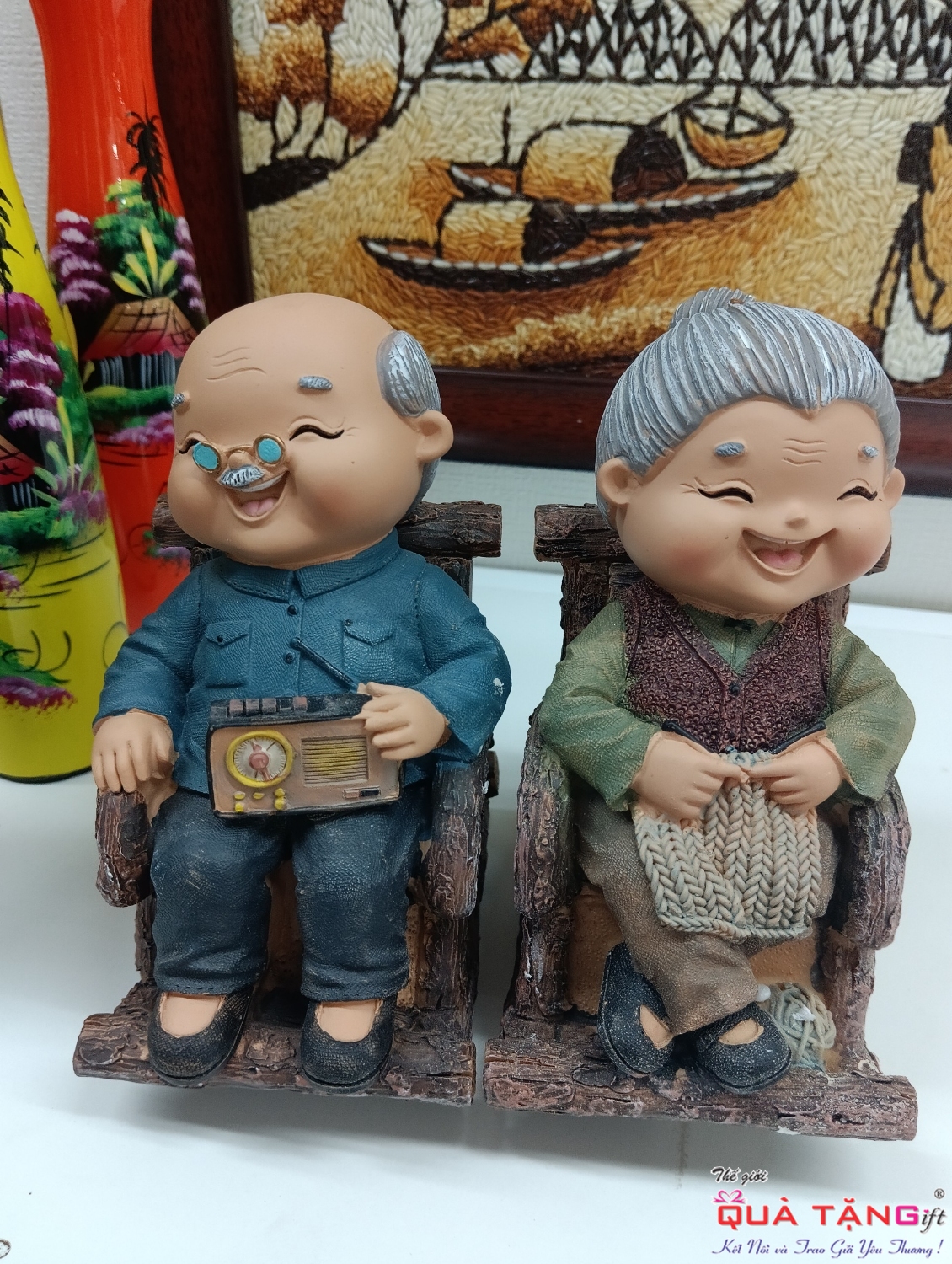 TƯỢNG ÔNG BÀ ÔM ĐÀI 1